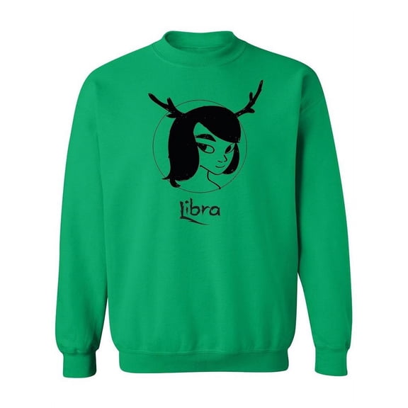 Female Zodiac Sign Libra. Sweatshirt Women -Image by Shutterstock, Female Large