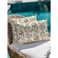 thumbnail image 4 of Outdoor Pillows Waterproof, Spring Floral Bedding Throw Pillows with Insert for Couch Sofa Bed, Summer Lemons Farmhouse Art Watercolor 12x20 Inch Pillowcases Decorative Camping Patio Pillow Set of 2, 4 of 8