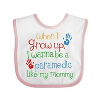 Inktastic Paramedic Like Mommy Boys or Girls Baby Bib