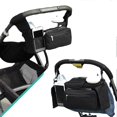 thumbnail image 1 of Universal Stroller Organizer, Detachable Zippered Pocket, Large capacity for essentials Fits Any Strollers(Black), 1 of 4