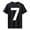 Black, variant on Yifymode Men's Crew Neck Short Sleeve T-Shirt, Large Number 7 Graphic Regular Fit Casual Daily Wear Top Army Green M