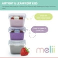 thumbnail image 2 of Melii Glass Food Storage Containers with Silicone Sleeve 3 Pack, 2 of 6