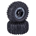 thumbnail image 2 of Cubo de rueda RC 2 uds Neumático de goma negro RC Crawler Hub aleación para coche RC escala 1/10 ANGGREK Otros, 2 of 8