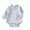 Blue, variant on Jalioing Newborn Cotton Rompers Soft Comfortable Tie Side Bodysuit Solid Color Long Sleeve Romper for Baby Boy Girl