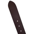 thumbnail image 5 of Marshal New Top Grain Genuine Leather Mens Casual Belt with Rounded Silver Buckle, 5 of 6