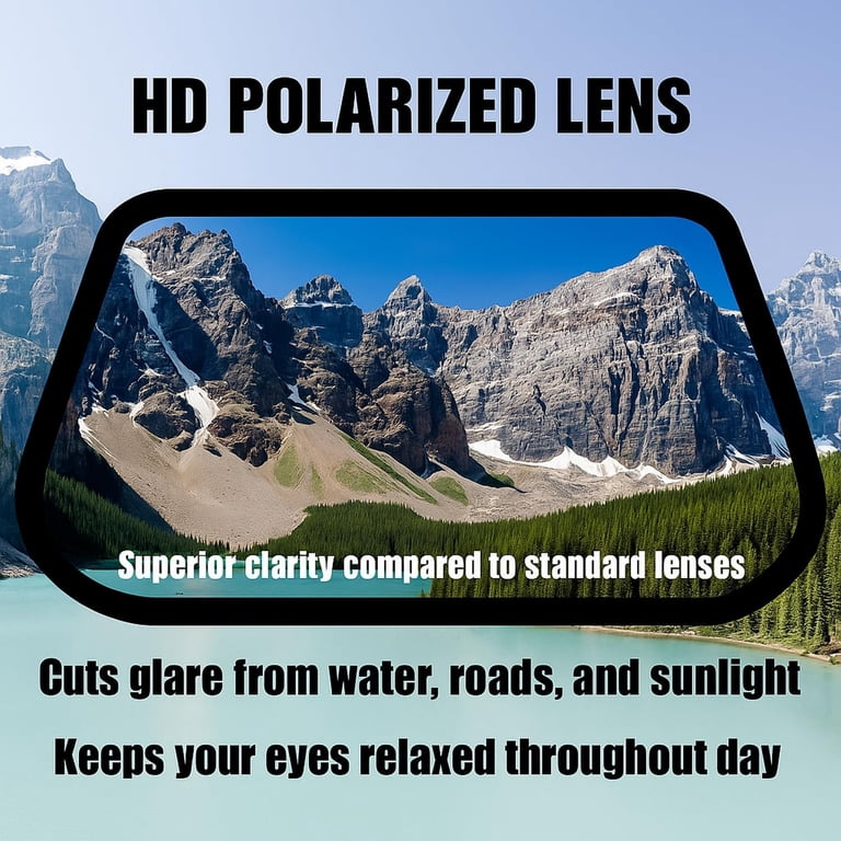 Polarized Full Face Sun Visor with UV Protection, Adjustable 19-25\