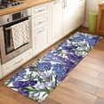 thumbnail image 2 of Runner Rug 2'x6', Spring Flowers Washable Non-Slip Hallway Runner Rugs, Purple Hydrangea Orchid Floral Country Bedside Rugs Floor Mats Carpet Runners for Kitchen Bathroom Laundry Room, 2 of 8