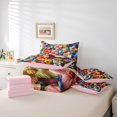 thumbnail image 4 of Erosebridal Colorful Floral Bedding Full Size, Kawaii Flower Bed in a Bag Full size, Cartoon Theme Decor, Reversible 7pcs, 4 of 5