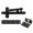 Black, variant on Stainless Steel Door Pivots Hinge 360 Degree Shafts Door Hinge Invisible Pivots Door Hardware for Bookshelves Enduring