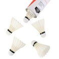 thumbnail image 3 of Eriko Goose Feather Badminton Shuttlecocks With High Stability And Durability , High Speed | White , Pack Of 10, 3 of 5