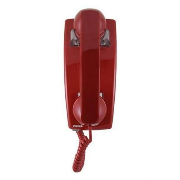 Classic VoIP Wall Phone Auto Dialer Phone, Red