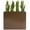 Espresso, variant on Metal Planter for Outdoor Plants 38Lx10Wx30H inches Tall Divider Planter Box 48.8lb Black