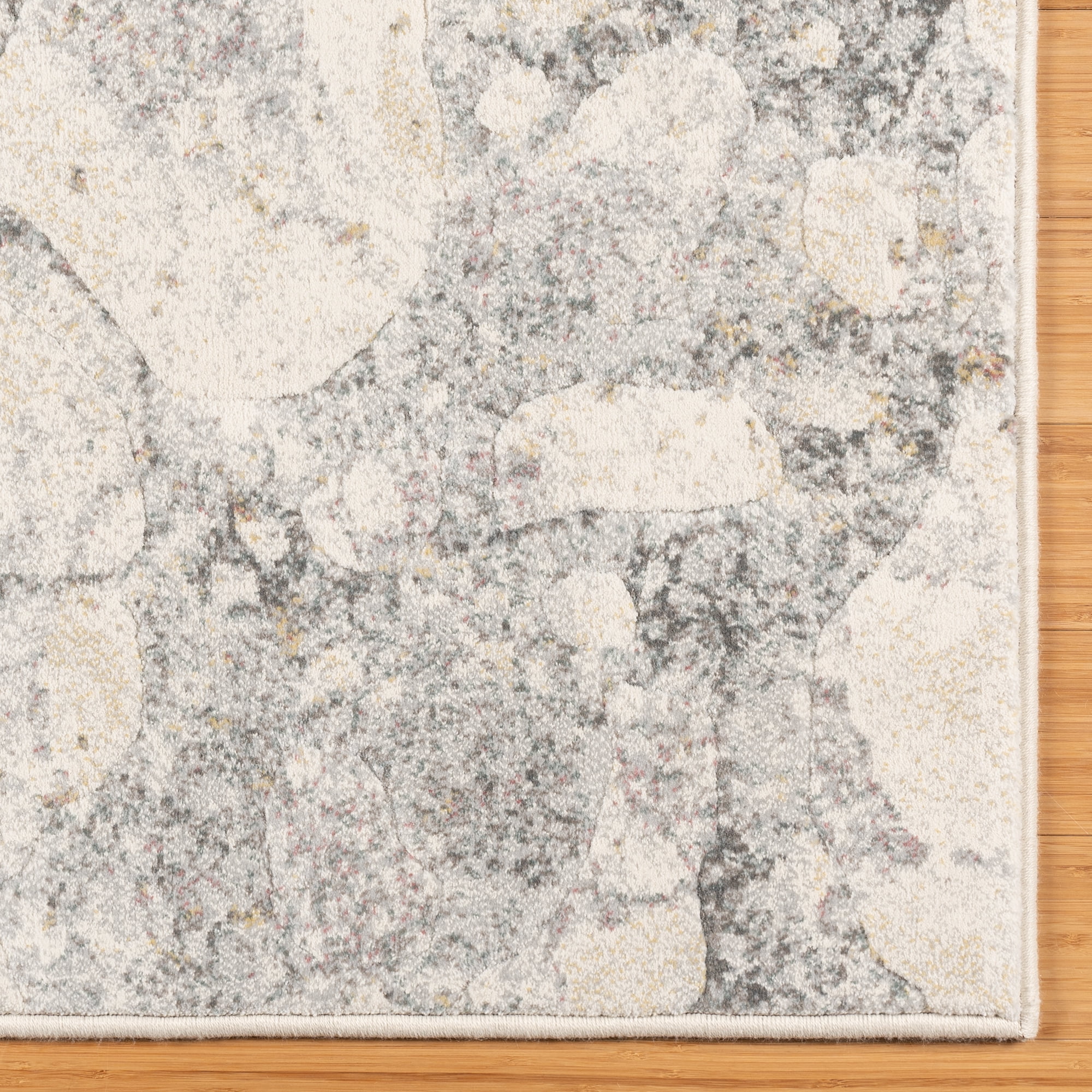 Gertmenian Blayne Basalt Modern Camouflage Gray Indoor Area Rug, 6x9