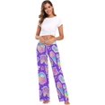 thumbnail image 6 of Women Pajama Pants Lounge Pants Long Stretch Comfy Sleepwear Rainbow Unicorn Ice Cream, 6 of 7