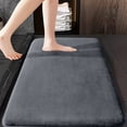 thumbnail image 5 of 47 Inch Extra Long Coral Fleece Bath Mat, Soft Plush Shaggy Bathroom Rug with Absorbent Quick Dry Surface and Non Slip Rubber Backing, Machine Washable Floor Mat for Bathroom, 5 of 8