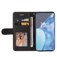 thumbnail image 5 of Case for OnePlus 9 Pro Leather Wallet Book Flip Folio Stand View Cover - Black, 5 of 5