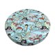 thumbnail image 1 of Balery pirate with funny animals Fundas de asiento para taburete de bar redondo de tela de terciopelo ajustables que protegen de arañazos y manchas para sillas de 14 a 17 pulgadas.-12 inch, 1 of 7