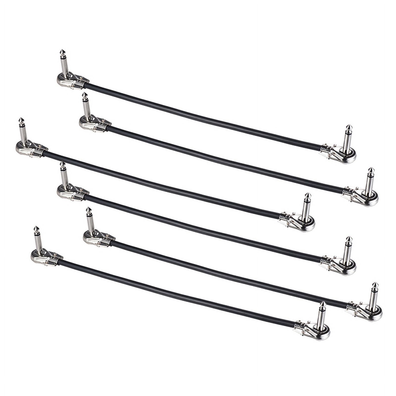 6-Pack 12Inch Guitar Patch Cables, Acoustic Instrument Guitar Cables, Duckhead Effect Cab C1924
