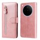 thumbnail image 1 of Estuche de Cuero PU con Cierre para OPPO Find X8 Pro , Funda Protectora con Billetera y Correa, 1 of 6