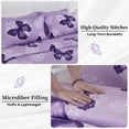 thumbnail image 4 of Bed in A Bag ARTALL, tamaño doble, 6 piezas, mariposa morada, 4 of 7