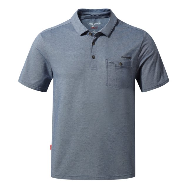 Craghoppers - Polo repelente a insectos modelo Gilles para hombre (Azul mezcla)