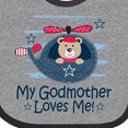 thumbnail image 4 of Inktastic My Godmother Loves Me Boys Boys Baby Bib, 4 of 4