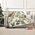 thumbnail image 7 of Yayeee Throw Blanket for Couch Soft Warm 50" x 60" Sofa Chair Bed Decoration, Green Birds, 7 of 7