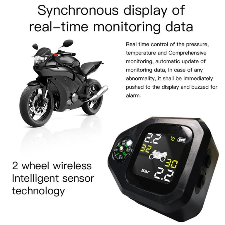 M-Style TPMS M3 Motorcycle Tyre Pressure Transmitters - External