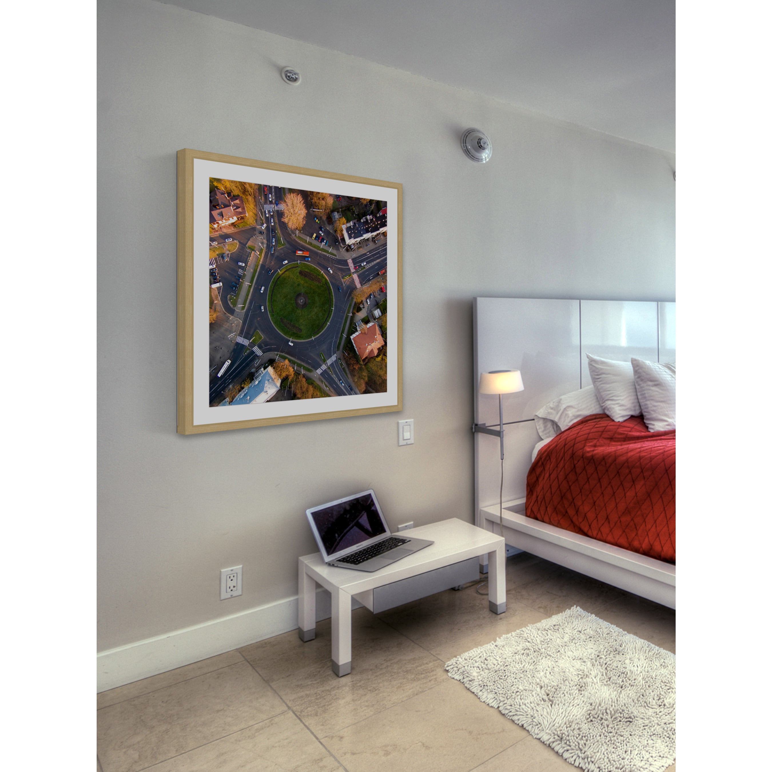Marmont Hill "Roundabout" By Karolis Janulis Framed Painting Art Print, 24.0" x 1.5"