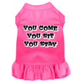 thumbnail image 1 of Vous Venez, Vous Vous Asseyez, Vous Restez Sérigraphie Robe Rose Vif Sm (10), 1 of 1