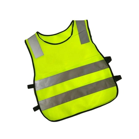 

Guardung Hi Vis Child Safety Reflective Vest Waistcoat Traffic Work Cycling Clothes Yellow 42x47x5cm