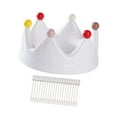thumbnail image 4 of CoudarTitie Crown Fruit Plate Decoration Multifunctional Candy Serving Plate Serving Tray for Party Dinner Kitchen Table Centerpiece Desk White, 4 of 9