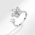 thumbnail image 3 of HONEYRAIN Butterfly Silver Anxiety Rings for Women Fidget Spinner Rings Sterling Silver Rotating Open Ring Real 925 Silver rings 1 Psc, 3 of 6