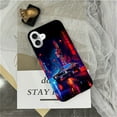 thumbnail image 5 of Punmada Compatible with iPhone 16 Plus Glossy Case For Girl Boy Full Body Protective Hard Shell Esthetics Pattern Night City Cars, 5 of 7