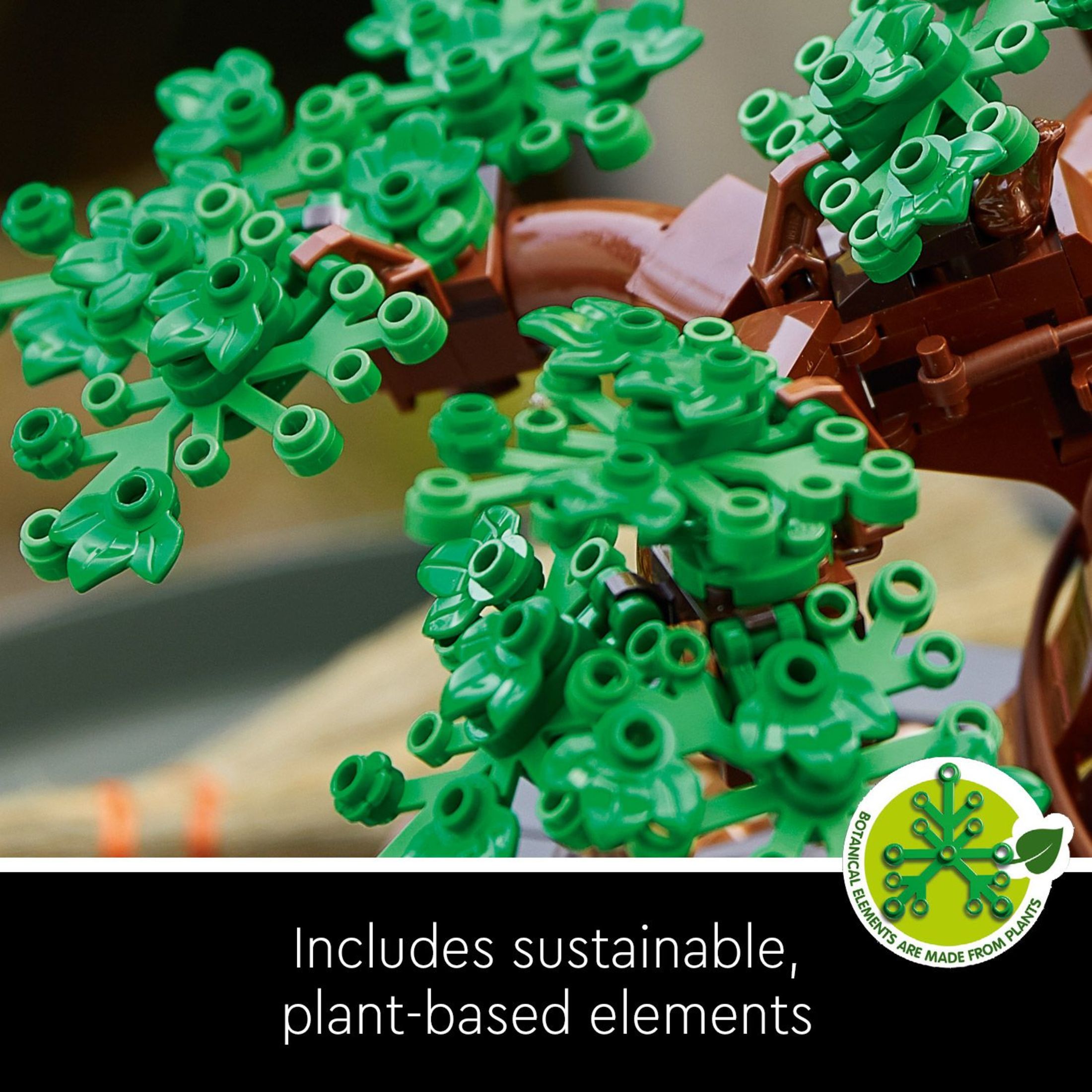 LEGO Icons Árbol Bonsái Set de Construcción - Árbol Bonsái Artificial para Decoración del Hogar, Adultos Mayores de 18 Años - Plantas Falsas para Mesa, Escritorio, Oficina - Regalo Creativo de Cumpleaños para Ella y Él - 10281 7