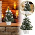 thumbnail image 2 of Afdoent Mini Christmas Tree Christmas Decorations Festive Tabletop Pendants Home Decor, 2 of 8