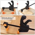 thumbnail image 4 of 4pcs Wood Clamp Bar Clamp F, One Hand Clamps, for Crafts and Woodworking, 4 of 5