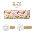 thumbnail image 3 of Balery Breakfast Funda Protectora para Almohada Corporal de Algodón Hipoalergénico con Cierre(55 x 21 pulgadas), Almohadas No Incluidas, 3 of 7