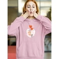 thumbnail image 2 of Corgi Dog And Gray Kitten Hoodie Women -Image by Shutterstock, Female Large, 2 of 4