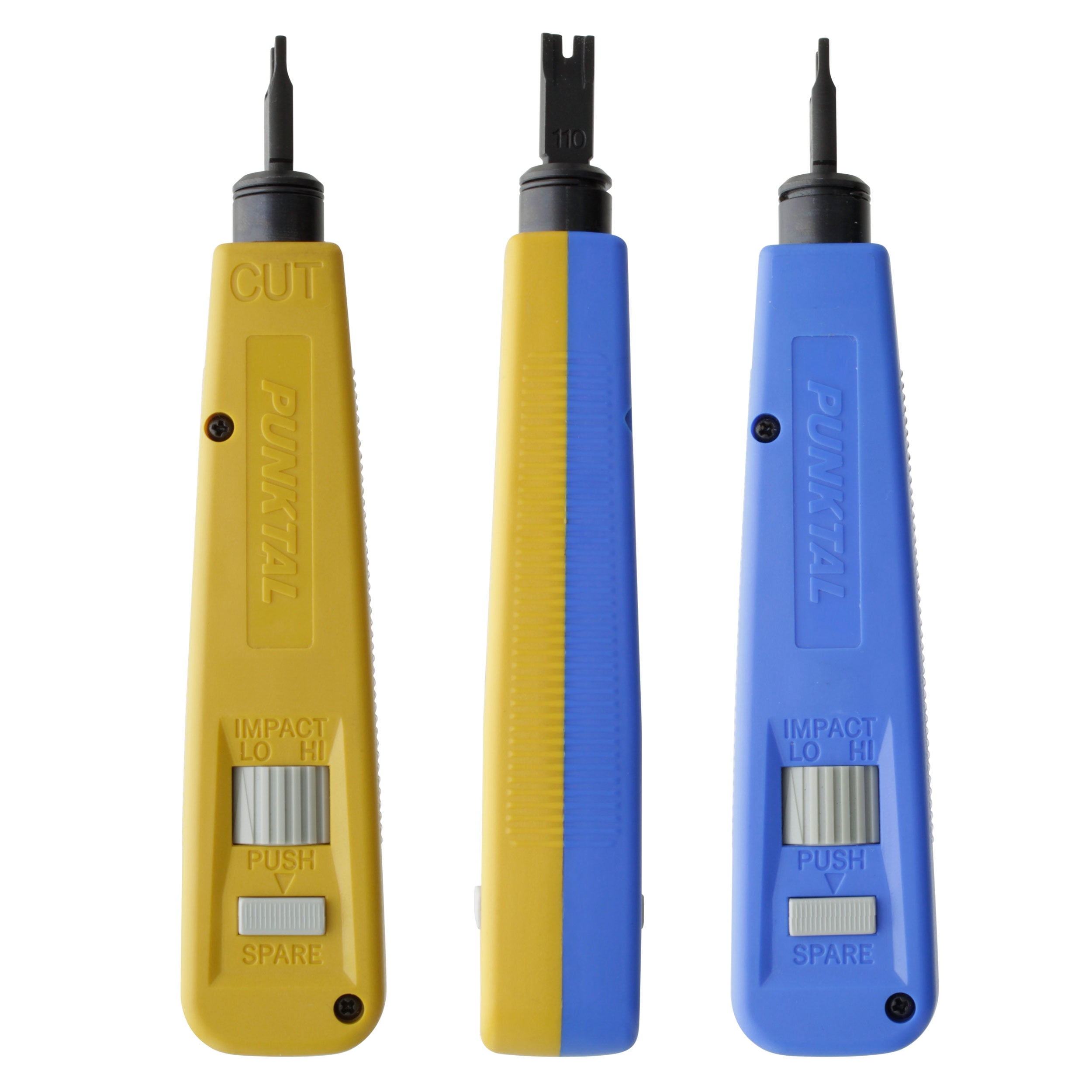 GearIT Adjustable Punch Down Impact Tool with 110 Blade Cut Wired Easy