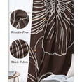 thumbnail image 6 of Brown Flowers Blackout Curtains 90 Inch Length 2 Panels Set for Living Room Bedroom, Spring Floral Botanical Modern Art Privacy Window Treatment Thermal Insulated Black Out Drapes 52"x90", 6 of 8