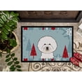 thumbnail image 3 of Winter Holiday Bichon Frise Door Mat, 3 of 4