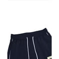 thumbnail image 5 of GrmtClth Men's Trousers Simple‑wear Tone Side Double Line With Tag Drawstring Waist Relaxed Fit Pants Street Wear Navy S, 5 of 5