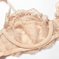 thumbnail image 4 of Varsbaby Women's Underwire See Through Embroidery 3/4 Cup Bra Lingerie with Nipple Cover, 4 of 5