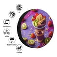 thumbnail image 4 of Rateoe Fruit Parfait Colorful Pattern Tire Cover Wheel Protectors Weatherproof Wheel Covers Universal Fit for Trailer Rv SUV Truck Camper Travel Trailers Accessories-16 inch, 4 of 6