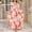 Pink 1, variant on Women's Plus Size Swimwear Cover Ups Leopard Print Long Sleeve V Neck Beach Dress Lightweight Quick Dry Comfy Bathing Suits