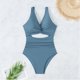 thumbnail image 4 of Acyse 2025 Womens Bikinis Clearance Juniors New Solid Color Hollow Swimsuit, 4 of 4