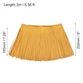 thumbnail image 2 of Unique Bargains 2 Yards 8 Inch Faux Leather Fringe Trim Tassel Fringe for Sewing, Yellow, 2 of 6