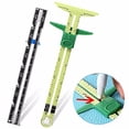 thumbnail image 1 of Yuarrent Juego de reglas de costura, reglas de costura de tela precisas multifuncionales universales, calibre de medición, accesorios de sastre Artesanía, 1 of 6
