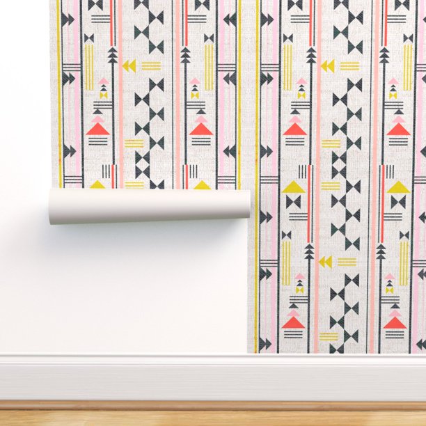 Peel-and-Stick Removable Wallpaper Tribal Boho Geometric Bohemian